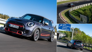 «Зелене пекло» – рай для нового MINI John Cooper Works GP. «Зелене пекло» – рай для нового MINI John Cooper Works GP.